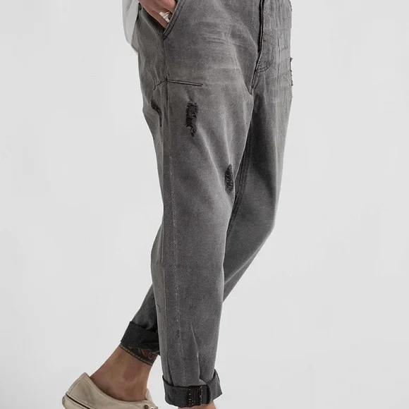 •One Teaspoon Distressed Gray Chino Denim Jeans - Picture 12 of 12